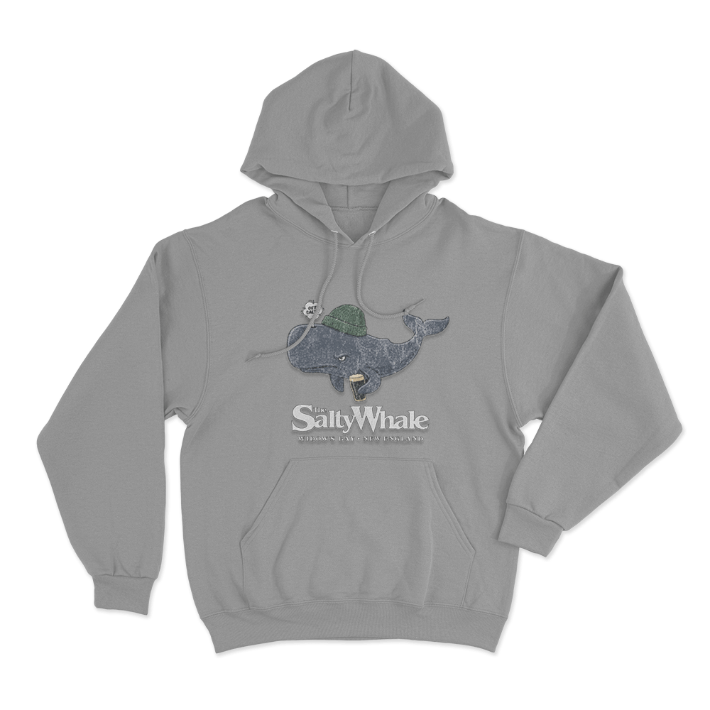 Get Salty The Salty Whale Unisex Hoodie Grey Get Salty The Salty Whale Unisex Hoodie Grey