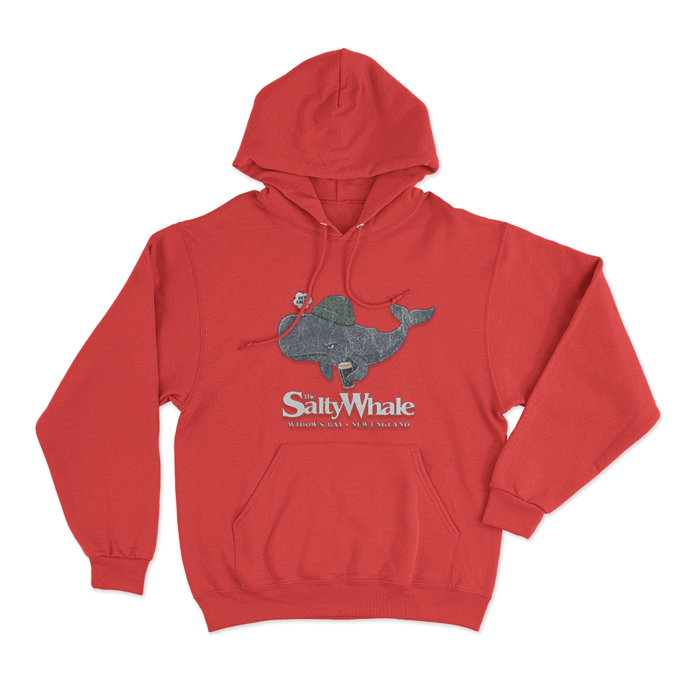 Get Salty The Salty Whale Unisex Hoodie Red Get Salty The Salty Whale Unisex Hoodie Red