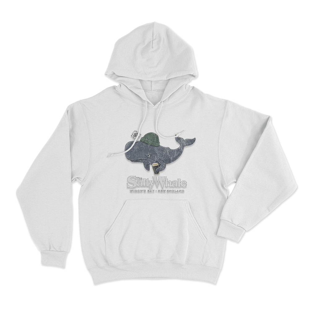 Get Salty The Salty Whale Unisex Hoodie White Get Salty The Salty Whale Unisex Hoodie White