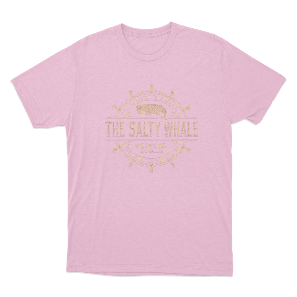 The Salty Whale of Widow's Bay Unisex T Shirt Pink The Salty Whale of Widows Bay Unisex T Shirt Pink