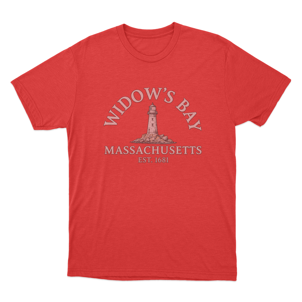 Widow's Bay Est. 1681 Unisex T Shirt Red Widows Bay Est. 1681 Unisex T Shirt Red