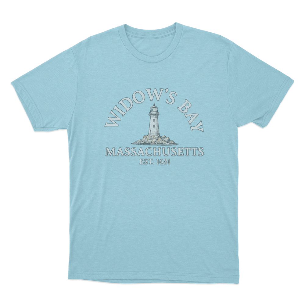 Widow's Bay Est. 1681 Unisex T Shirt Sky Blue Widows Bay Est. 1681 Unisex T Shirt Sky Blue