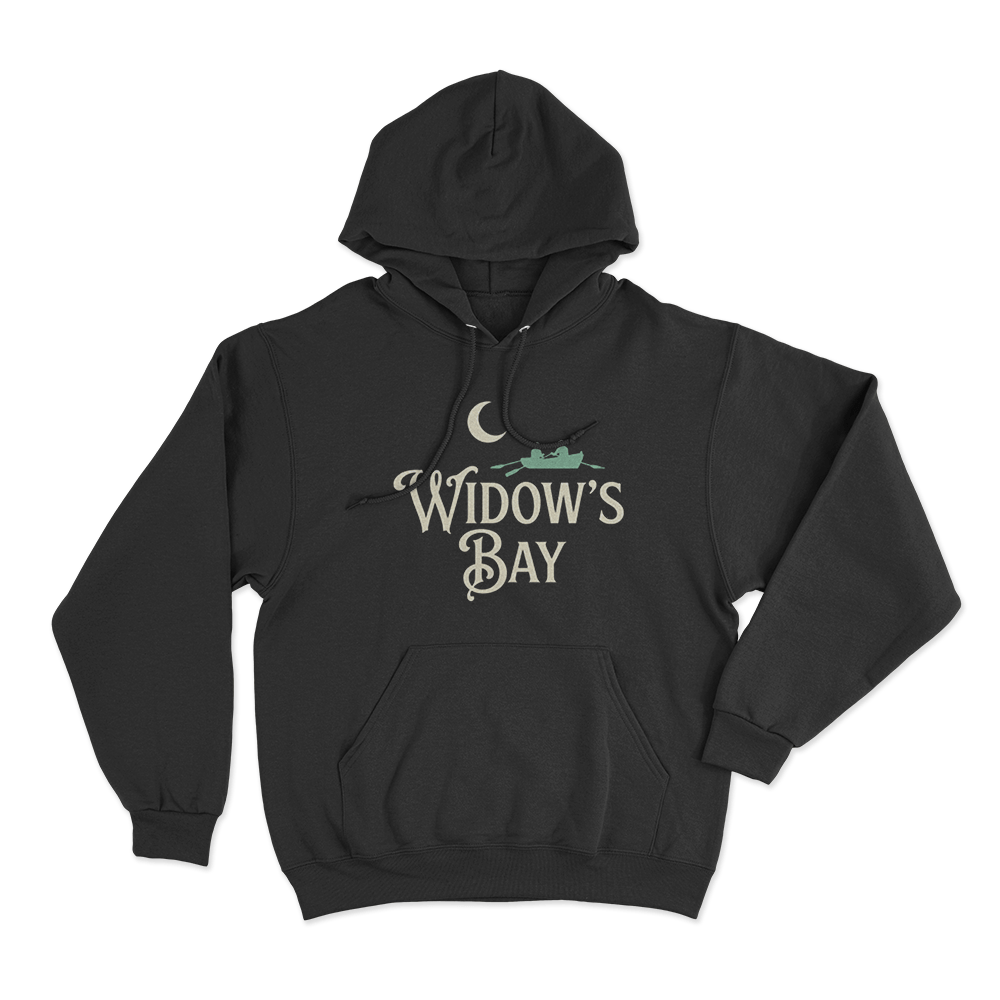 Widow's Bay Moon Boat Unisex Hoodie Black Widows Bay Moon Boat Unisex Hoodie Black