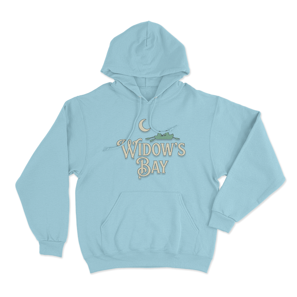 Widow's Bay Moon Boat Unisex Hoodie Sky Blue Widows Bay Moon Boat Unisex Hoodie Sky Blue