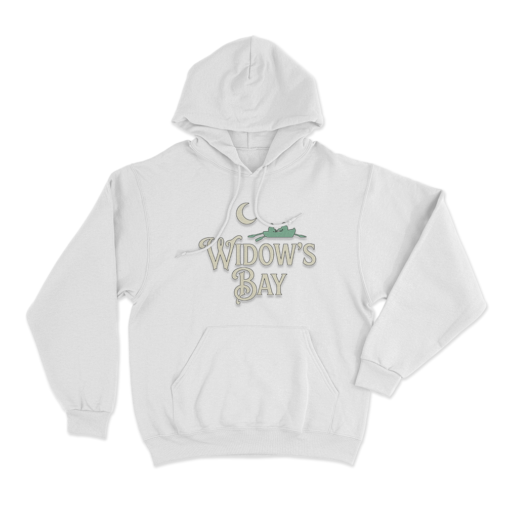 Widow's Bay Moon Boat Unisex Hoodie White Widows Bay Moon Boat Unisex Hoodie White