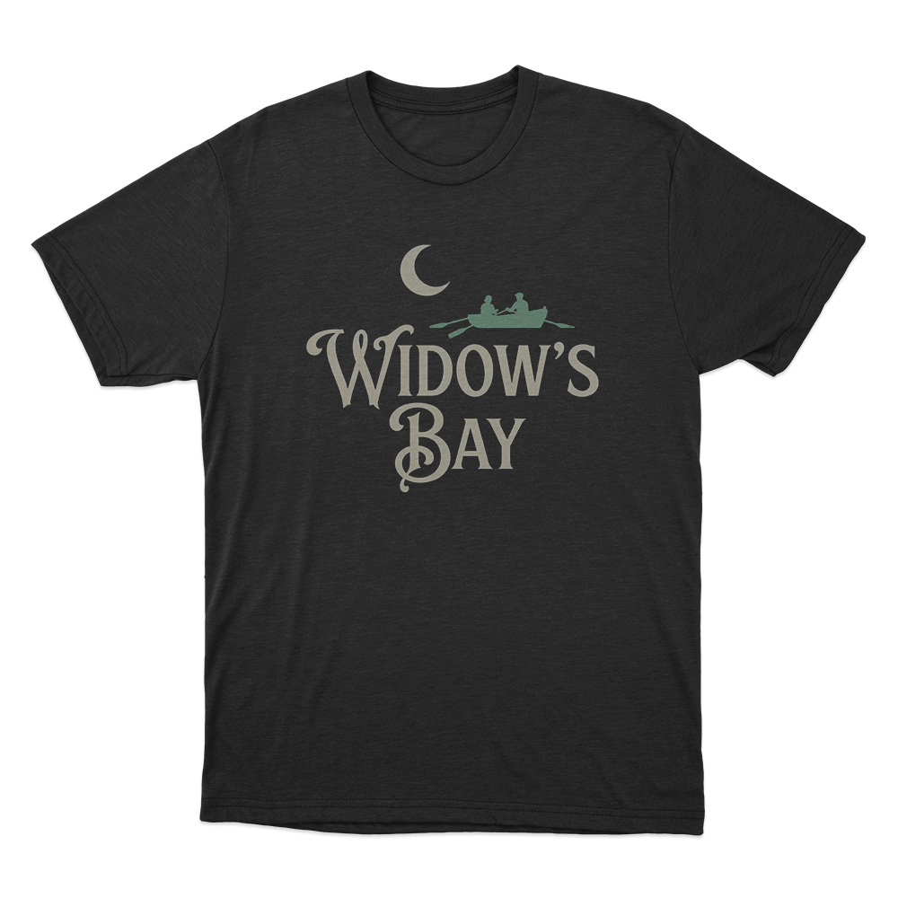 Widow's Bay Moon Boat Unisex T Shirt Black Widows Bay Moon Boat Unisex T Shirt Black