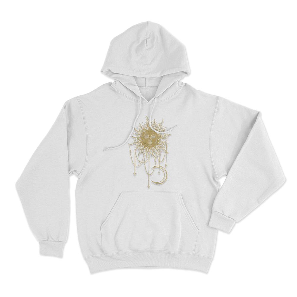 Widow's Bay Patricia Mystic Sun and Moon Unisex Hoodie White Widows Bay Patricia Mystic Sun and Moon Unisex Hoodie White