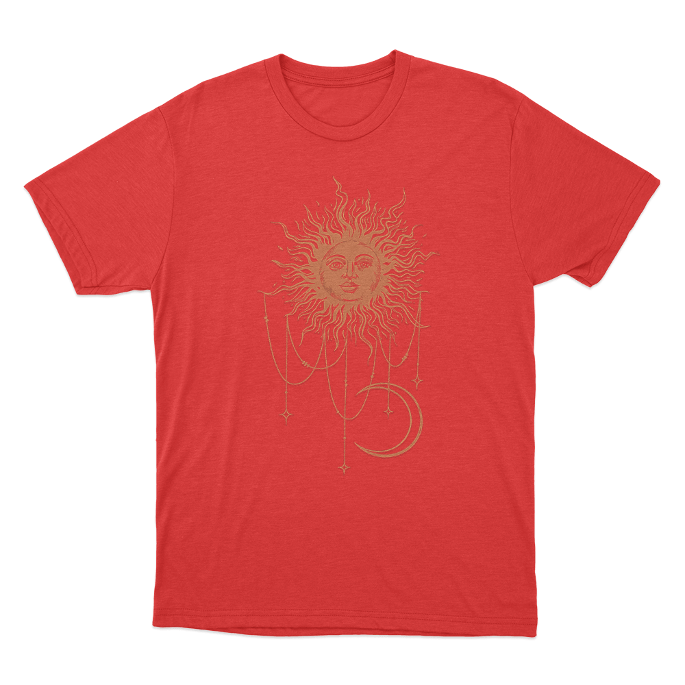 Widow's Bay Patricia Mystic Sun and Moon Unisex T Shirt Red Widows Bay Patricia Mystic Sun and Moon Unisex T Shirt Red