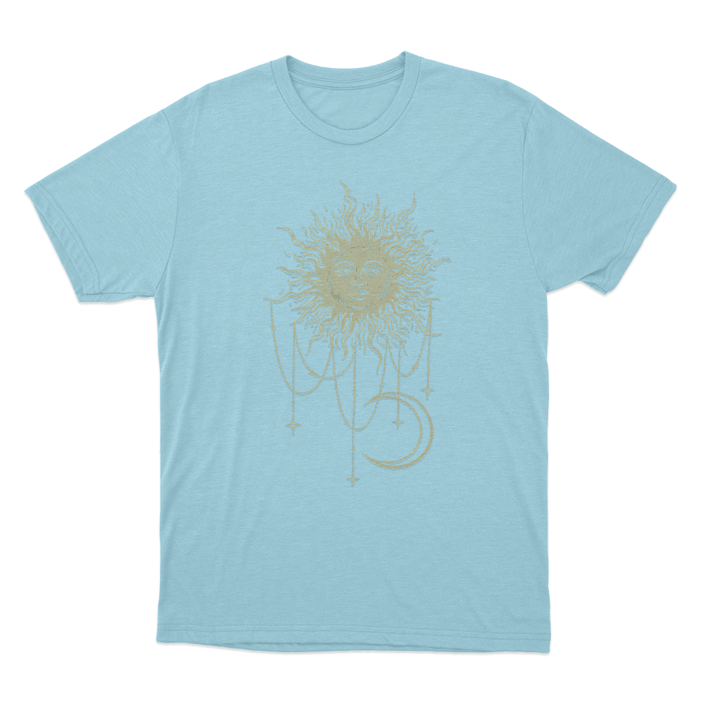 Widow's Bay Patricia Mystic Sun and Moon Unisex T Shirt Sky Blue Widows Bay Patricia Mystic Sun and Moon Unisex T Shirt Sky Blue