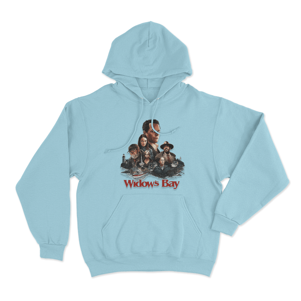 Widows Bay Poster Unisex Hoodie Sky Blue Widows Bay Poster Unisex Hoodie Sky Blue