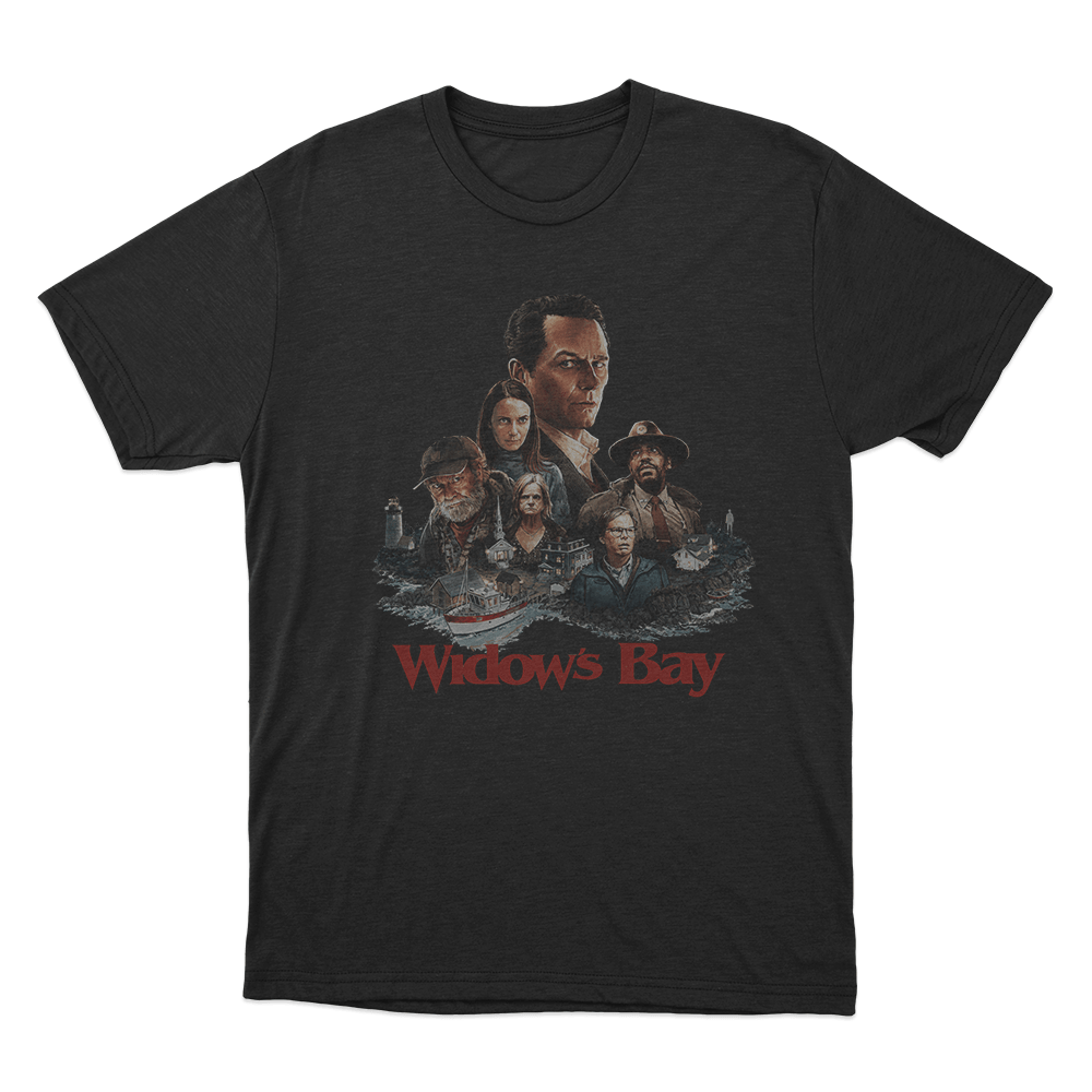 Widows Bay Poster Unisex T Shirt Black Widows Bay Poster Unisex T Shirt Black