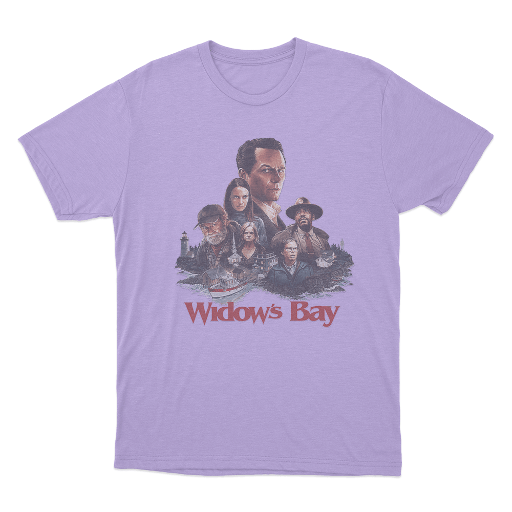 Widows Bay Poster Unisex T Shirt Purple Widows Bay Poster Unisex T Shirt Purple