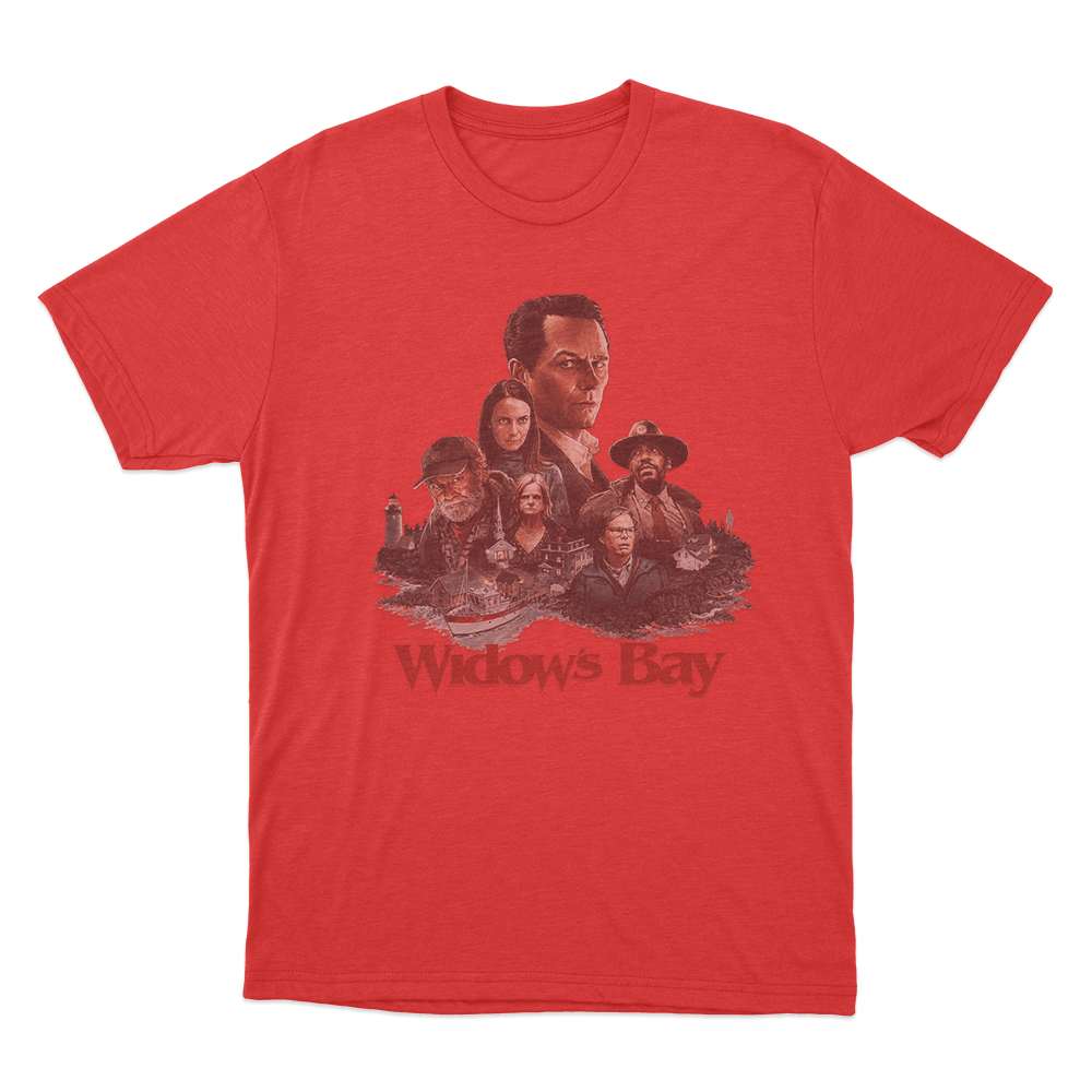 Widows Bay Poster Unisex T Shirt Red Widows Bay Poster Unisex T Shirt Red