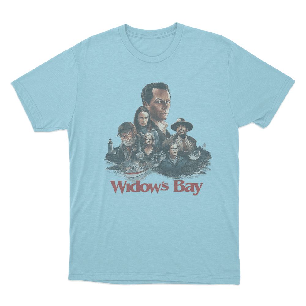 Widows Bay Poster Unisex T Shirt Sky Blue Widows Bay Poster Unisex T Shirt Sky Blue