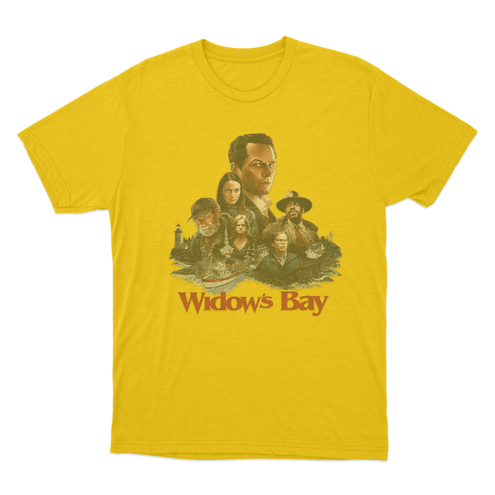 Widows Bay Poster Unisex T Shirt Yellow Widows Bay Poster Unisex T Shirt Yellow