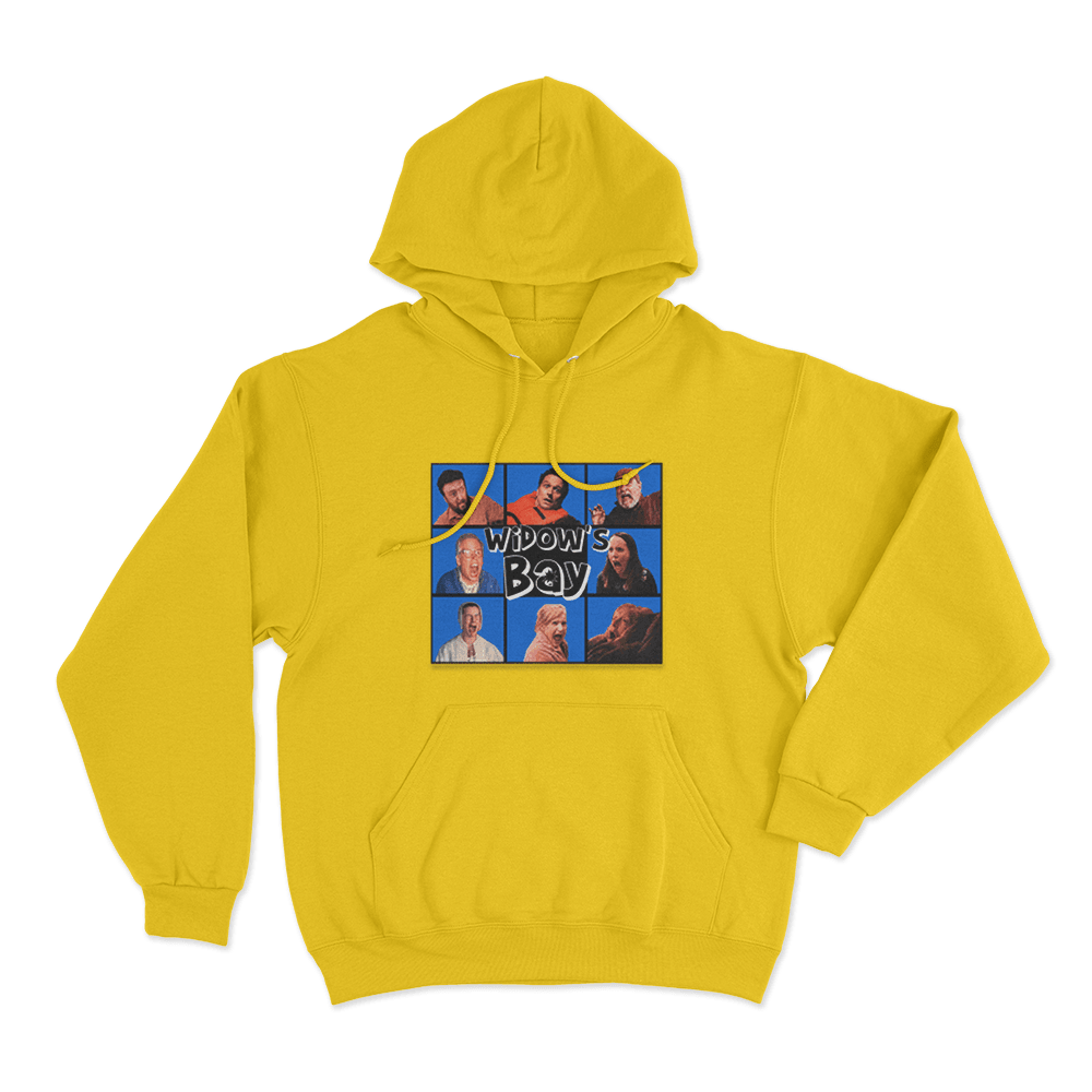 Widow's Bay Screaming Cast Unisex Hoodie Yellow Widows Bay Screaming Cast Unisex Hoodie Yellow