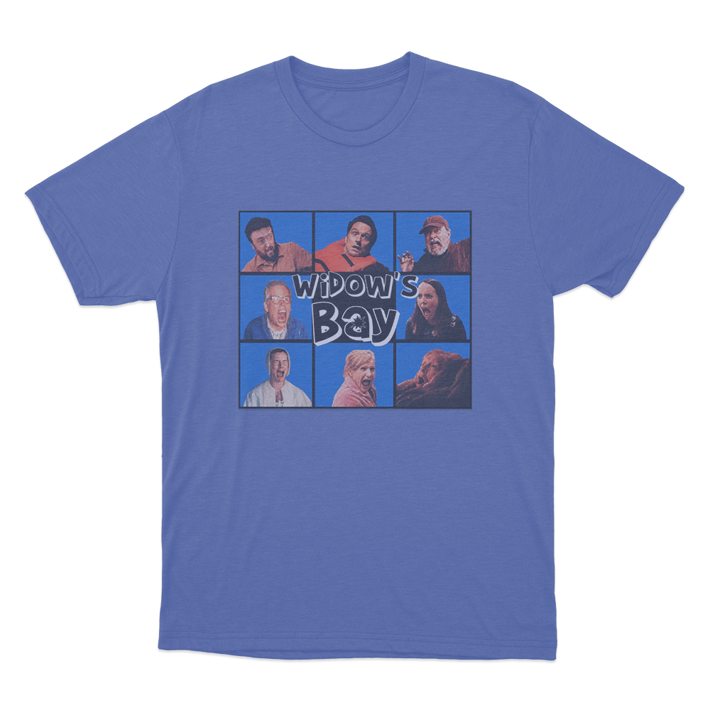 Widow's Bay Screaming Cast Unisex T Shirt Blue Widows Bay Screaming Cast Unisex T Shirt Blue
