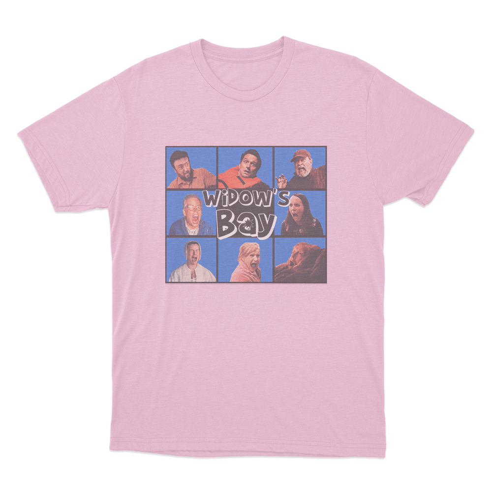Widow's Bay Screaming Cast Unisex T Shirt Pink Widows Bay Screaming Cast Unisex T Shirt Pink