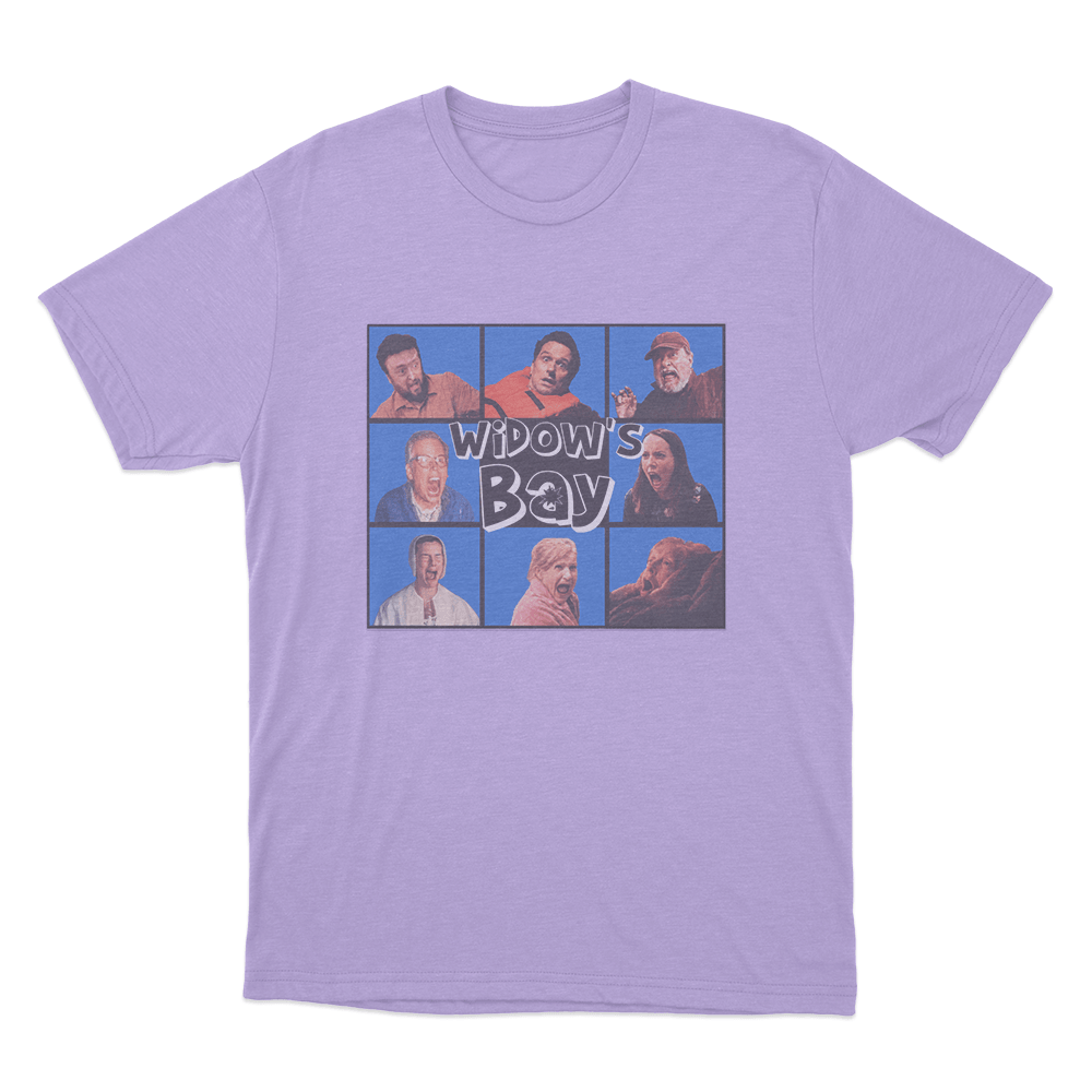 Widow's Bay Screaming Cast Unisex T Shirt Purple Widows Bay Screaming Cast Unisex T Shirt Purple