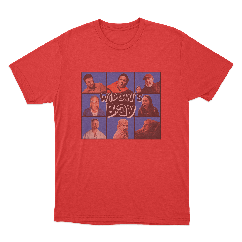 Widow's Bay Screaming Cast Unisex T Shirt Red Widows Bay Screaming Cast Unisex T Shirt Red