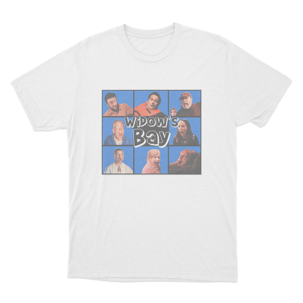 Widow's Bay Screaming Cast Unisex T Shirt White Widows Bay Screaming Cast Unisex T Shirt White