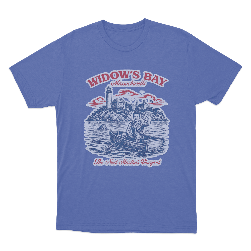 Widow's Bay Welcome Unisex T Shirt Blue Widows Bay Welcome Unisex T Shirt Blue