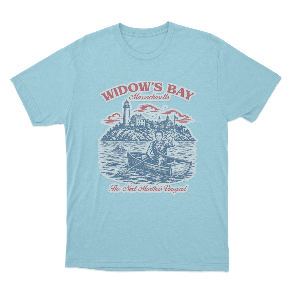 Widow's Bay Welcome Unisex T Shirt Sky Blue Widows Bay Welcome Unisex T Shirt Sky Blue